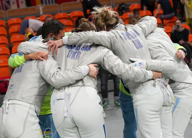 Plovdiv 17-19 May 2024 World Cup – Team Women’s Saber In photo: ESP vs UKR Photo Luca Pagliaricci/Bizzi Team